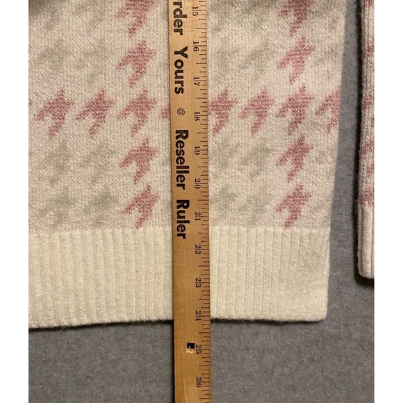 525 America Sweaters Women's L Pink Stretch Heavy Sparkles Crew Neck Long Sleeve - Picture 10 of 14